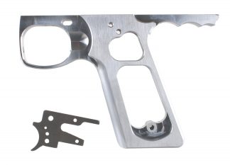 SHOCKTECH AUTOCOCKER 09 SFL FRAME RAW + MATCHING THICK TRIGGER PLATE PAINTBALL